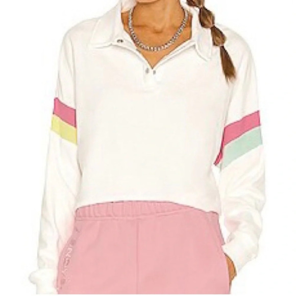 Wildfox Tops - Wildfox Candy Stripe Miami Polo